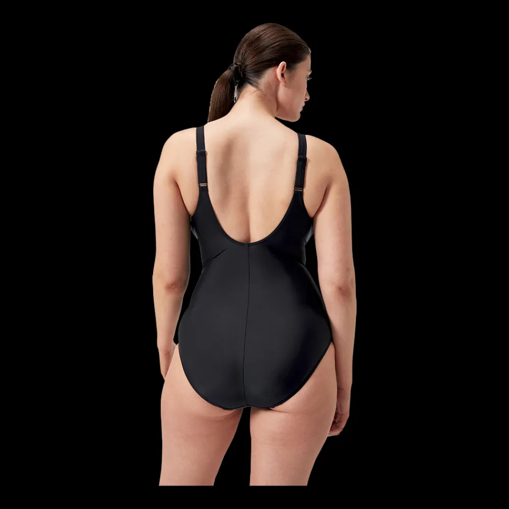 Sale Speedo W Shape Cross Knot Suit - Dame Badedragt Sort