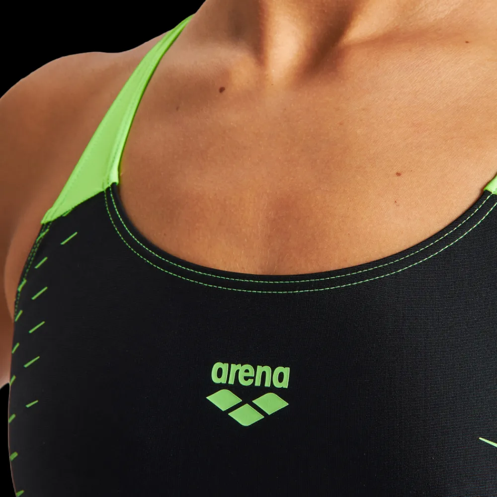 Sale Arena W Sparks V-Back Suit - Dame Badedragt Sort
