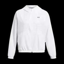 Discount Under Armour W Sport Windbreaker - Dame Træningsjakke Hvid