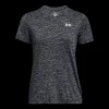 Best Under Armour W Tech SSC Twist - Dame Trænings T-Shirt Sort