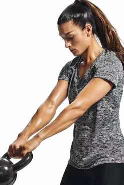Outlet Under Armour W Tech T-shirt - Dame T-shirt Sort