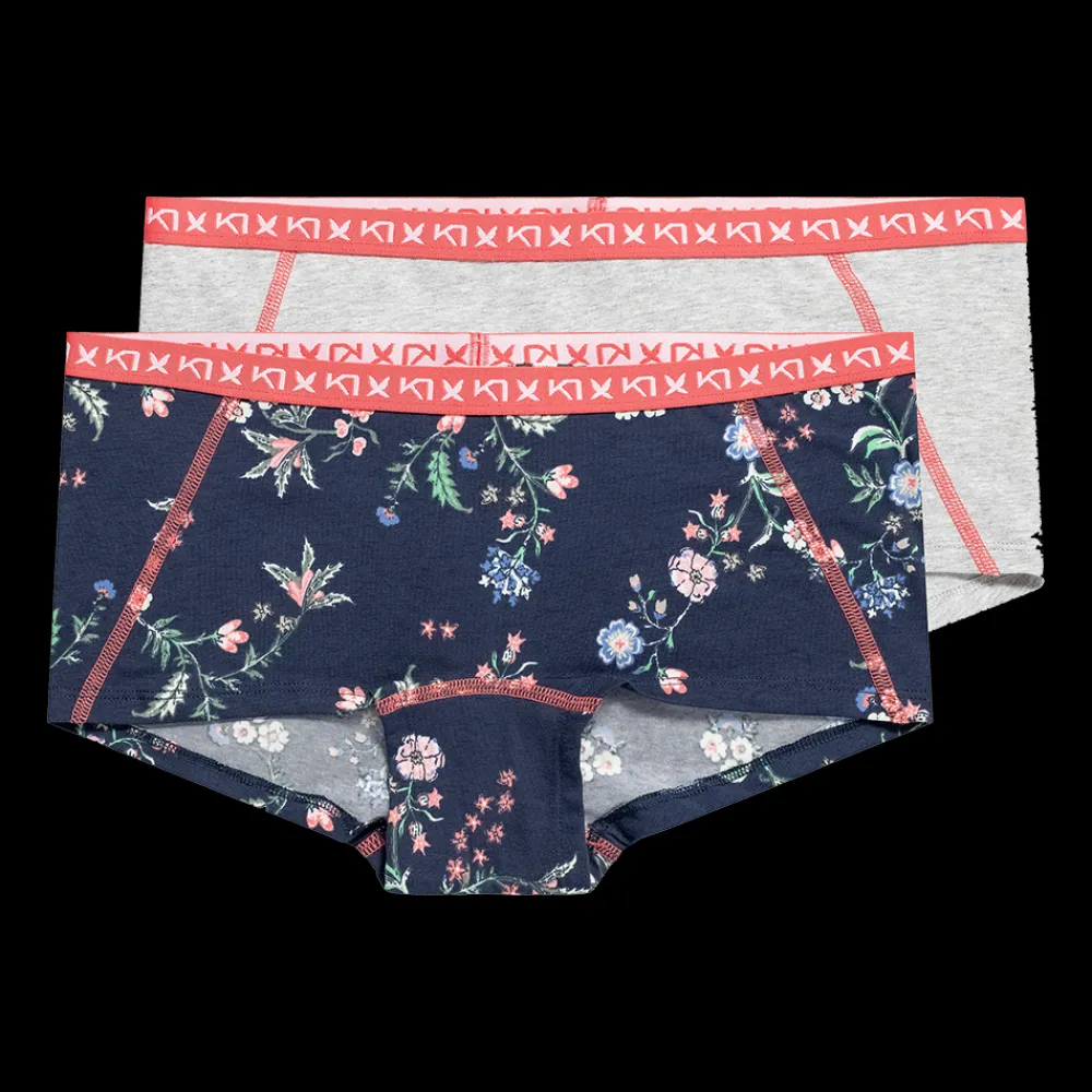 Hot Kari Traa W Tina Hipster 2-Pack - Dame Underbukser Blå