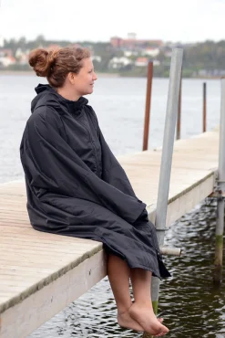Outlet West Coast Denmark West Coast DK Beach Robe LUX, Uni - Badekåbe Sort