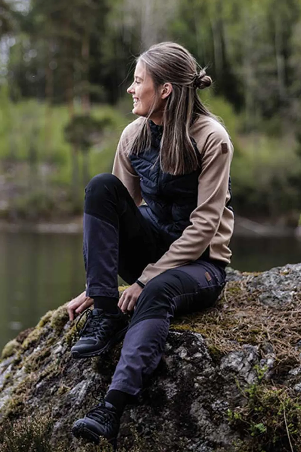 Best X-Trail Outdoor Pants W - Dame Outdoor Bukser Sort