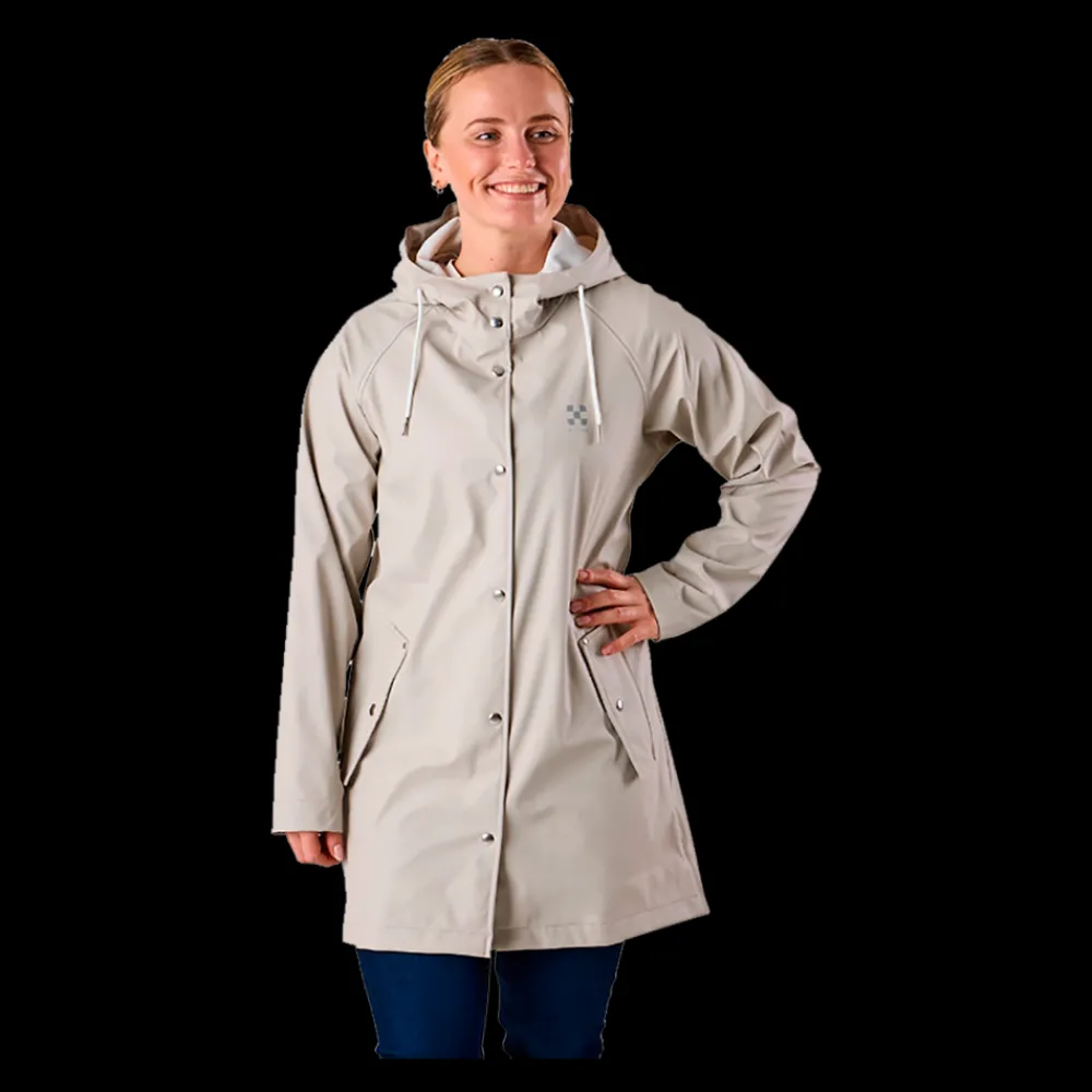 Discount X-Trail Rain Coat, W - Dame Regnjakke Sand