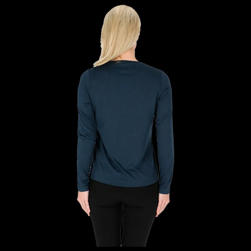 Discount X-Trail Training Tee L/S, W - Dame Trænings T-shirt Blå